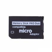 Adaptateur de carte mémoire micro SD vers Memory Stick PRO Duo - Noir (compatible PSP) Straße Tech ®