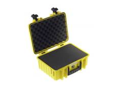 B&w outdoor case type 4000 jaune + mousse synthétique DFX-792505
