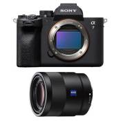 Sony appareil photo hybride alpha 7 iv + fe 55mm f/1.8