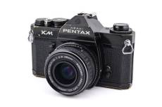 Appareil photo argentique Pentax KM + 35mm f2.8 SMC Pentax-M Noir gris Reconditionné