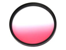 Bematik - filtre photo couleur dégradé rose pour objectif 77 mm