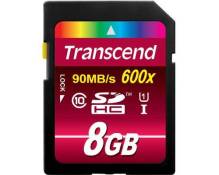 Transcend Ultimate - Carte mémoire flash - 8 Go - UHS Class 1 / Class10 - 133x - SDHC UHS-I