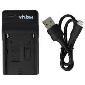 Vhbw Chargeur USB compatible avec Sony NP-F930, NP-F950, NP-FM30, NP-FM50, NP-FM500H, NP-FM55H, NP-FM70, NP-FM90, NP-FM91
