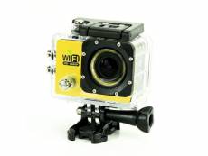 Camera embarquée sports wi-fi lcd caisson étanche waterproof 12 mp full hd jaune yonis