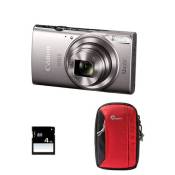 Canon appareil photo apn compact compact ixus 285 hs silver+ sac et carte sd 4 go