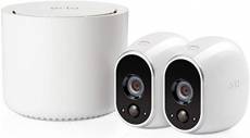 Arlo Caméra de surveillance Wifi Sans fils, Pack de 2 HD Jour/Nuit Etanche IP65, Intérieur/Extérieur, Fixation Aimantée - Stockage gratuit dans le Clo