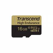 Transcend Carte Mémoire microSDXC 16 Go Haute Endurance TS16GUSDHC10V