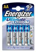 Energizer 4 piles FR6 AA Lithium