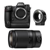 Nikon appareil photo hybride z9 + 28-75mm f/2.8 + ftz II adaptateur