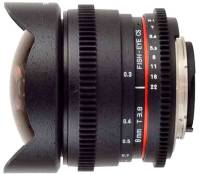 Objectif reflex vidéo Samyang VDSLR II 8mm T3.8 fisheye Noir pour Nikon