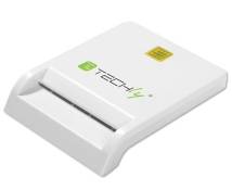 Techly compact smart card reader writer usb2.0 white i-card cam-usb2ty intérieur usb 2.0 blanc lecteur de cartes à puce