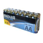Maxell 141529 Pack de 16 Piles alcalines LR 06 1,5 V