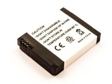 Batterie compatible GoPro HD Hero, Li-ion, 3,7V, 1050mAh, 3,9Wh