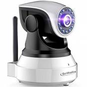 Sricam SP017 Caméra de Sécurité Sans Fil, WiFi Caméra IP 1080P, Caméra de Surveillance, Audio Bidirectionnel pour Bébé Aîné avec l'application android