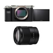 Sony appareil photo hybride alpha 7c silver + fe 35mm f/1.8