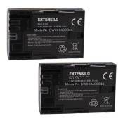 EXTENSILO 2x Batteries remplacement pour Canon LP-E6N pour appareil photo, reflex numérique (2000mAh, 7,4V, Li-ion)