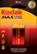 KODAK - Piles - MAX Alcaline - 9V - à l'unite