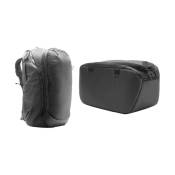 Travel Backpack 45L Noir + Camera Cube Small