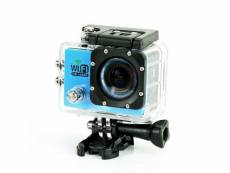 Camera embarquée sports wi-fi lcd caisson étanche waterproof full hd bleue 16go yonis
