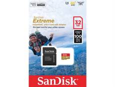 SanDisk Extreme - Carte mémoire flash (adaptateur microSDHC - SD inclus(e)) - 32 Go - A1 / Video Class V30 / UHS-I U3 - microSDHC UHS-I