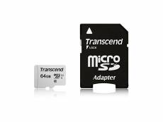 Transcend micro sdhc 64go class 10 + adapt ts64gusd300s-a TS64GUSD300S-A