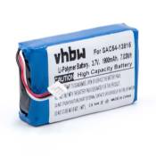 Vhbw Batterie compatible avec SportDog TEK 1.0 GPS Dog Tracking Transmitter collier de dressage de chien (1900mAh, 3,7V, Li-polymère)