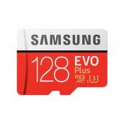 Samsung carte memoire micro sd evo plus 128 go + adaptateur