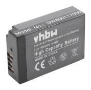 Vhbw Batterie compatible avec Canon EOS 200D, 250D, 750D, 760D, 770D, 8000D, 800D, 850D appareil photo digital reflex APRN (950mAh, 7,2V, Li-ion)