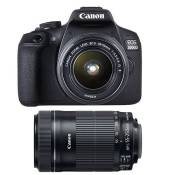 Canon appareil photo reflex eos 2000d + 18-55 is II + 55-250 is