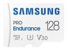 Samsung PRO Endurance MB-MJ128KA - Carte mémoire flash (adaptateur microSDXC vers SD inclus(e)) - 128 Go - Video Class V30 / UHS-I U3 / Class10 - micr
