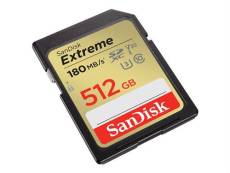 SanDisk Extreme - Carte mémoire flash - 512 Go - Video Class V30 / UHS-I U3 / Class10 - SDXC UHS-I