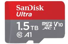Carte Mémoire SanDisk Ultra microSDXC 1.5 To UHS-I Classe 10 U1 homologuée A1 jusqu'à 150 Mo/s adaptateur SD fourni