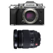 Fujifilm appareil photo hybride x-t5 silver + 16-55mm