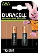 Pack de 2 Piles rechargeables Duracell type AAA 900 mAh