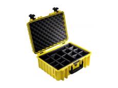 B&w outdoor case type 5000 jaune + système de compartimentage DFX-792554