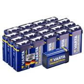 Varta - 4022- Piles alcalines Industrial 9V Block 6LR61 - pack de 20