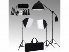 Icaverne - lampes studio et flashs reference kit éclairage studio 3 lampes+sofbox+trépieds