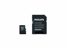 Philips carte microsdxc 64 go class 10 avec adaptateur sd 8719274666868