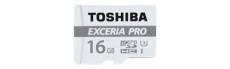 Toshiba EXCERIA PRO M401 - Carte mémoire flash (adaptateur microSDHC - SD inclus(e)) - 16 Go - UHS Class 3 / Class10 - microSDHC UHS-I