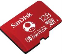 Carte Mémoire MicroSDXC SanDisk 128 Go pour Nintendo Switch SDSQUAR-064G-GN6MA licence Nintendo