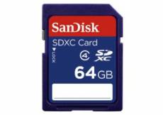 Sandisk SDXC Blue Line 64 Go carte mémoire classe 4