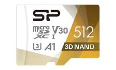 SILICON POWER Superior Pro - Carte mémoire flash (adaptateur microSDXC vers SD inclus(e)) - 512 Go - A1 / Video Class V30 / UHS-I U3 / Class10 - micro