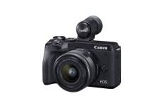 Appareil photo hybride Canon EOS M6 Mark II + objectif EF-M 15-45 mm f/3.5-6.3 IS STM + Viseur électronique EVF-DC2