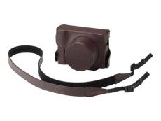 Panasonic DMW-CLX100ET - Étui pour appareil photo - cuir - brun - pour Lumix DMC-LX100