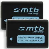 2X Batteries DMW-BMB9E pour Panasonic Lumix DMC-FZ40, FZ45, FZ47, FZ48. / Leica V-Lux. s. Liste!