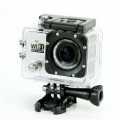 Camera Embarquée Sports Wi-Fi LCD Caisson Étanche Waterproof 12 Mp Full HD Blanc + SD 4Go YONIS