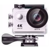 Caméra Sport 4 K Ultra HD 12 Mp LCD 2 Pouces Wifi 170 Degrés Étanche Blanc + SD 16Go YONIS