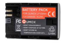 Qumox LP-E6NH Batterie compatible pour Canon EOS 5D Mark II/III/IV 7D, 7D Mark II, 70D, 80D, 90D Appareil Photo caméra