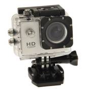 Caméra Sport Étanche 30 M Caméra D'Action Waterproof Full HD 1080P 12 Mp Argent + SD 32Go YONIS