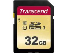 Transcend 500S - Carte mémoire flash - 32 Go - UHS-I U1 / Class10 - SDHC UHS-I